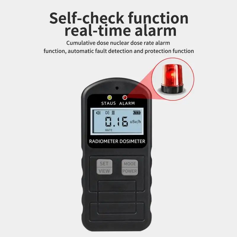 

Portable Counter Nuclear Radiation Detector Personal Dosimeter Meter X Ray Tester Marble Detector Meter