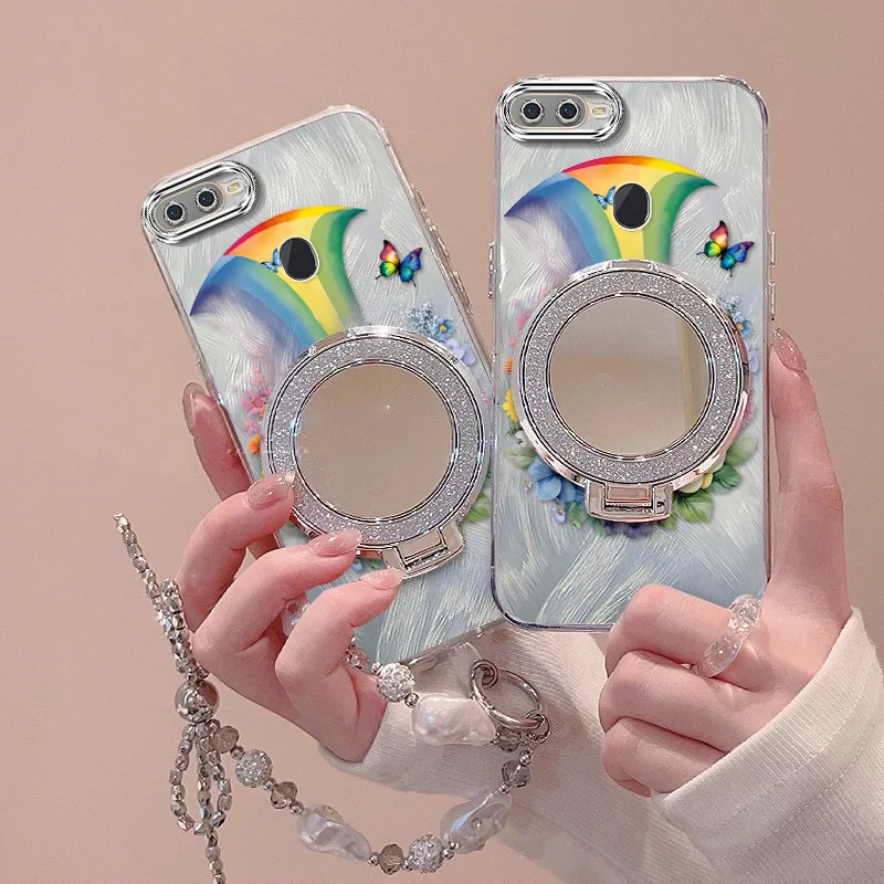 Beautiful Rainbow Phone Case Set with Lanyard and Stand - 3 Pieces