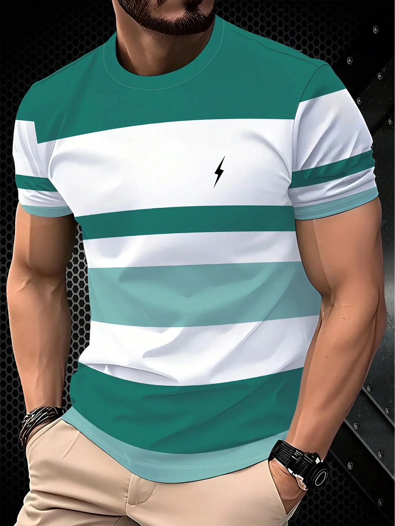Men's Short Sleeve Sports T-Shirt | Breathable Athletic Performance Tee S6a46ce9f185f4dcb95ad267e11528fd9v