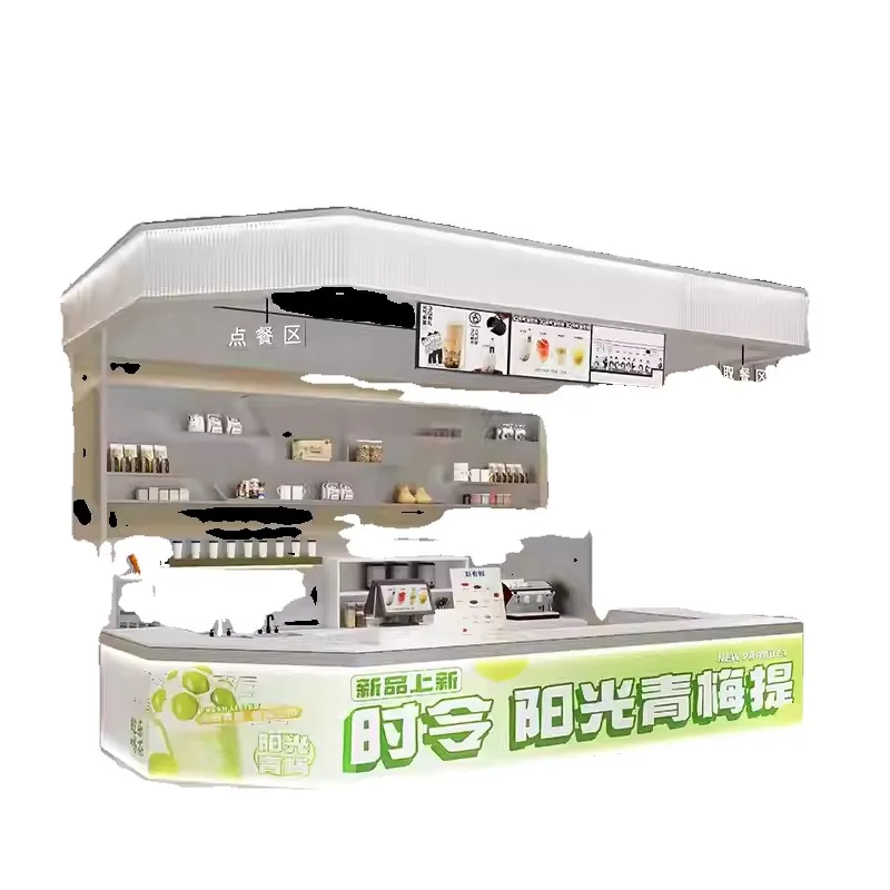 Cashier Counter Milk Tea Shop Bar Counter Coffee Shop Bar Cashier Beverage Reception Desk