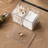 Transparent Cosmetics Storage Box Acrylic Makeup Organizer for Lipstick Removal Dust-Proof Cosmetics Storage Container 4