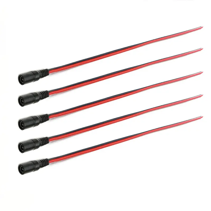 1 5 10piece Male Female DC Power Connector 5V 12V 5.5x2.1mm Wire Cable Plug Adapter for TV Camera 5050 2835 LED Strip Tape Light - Image 15