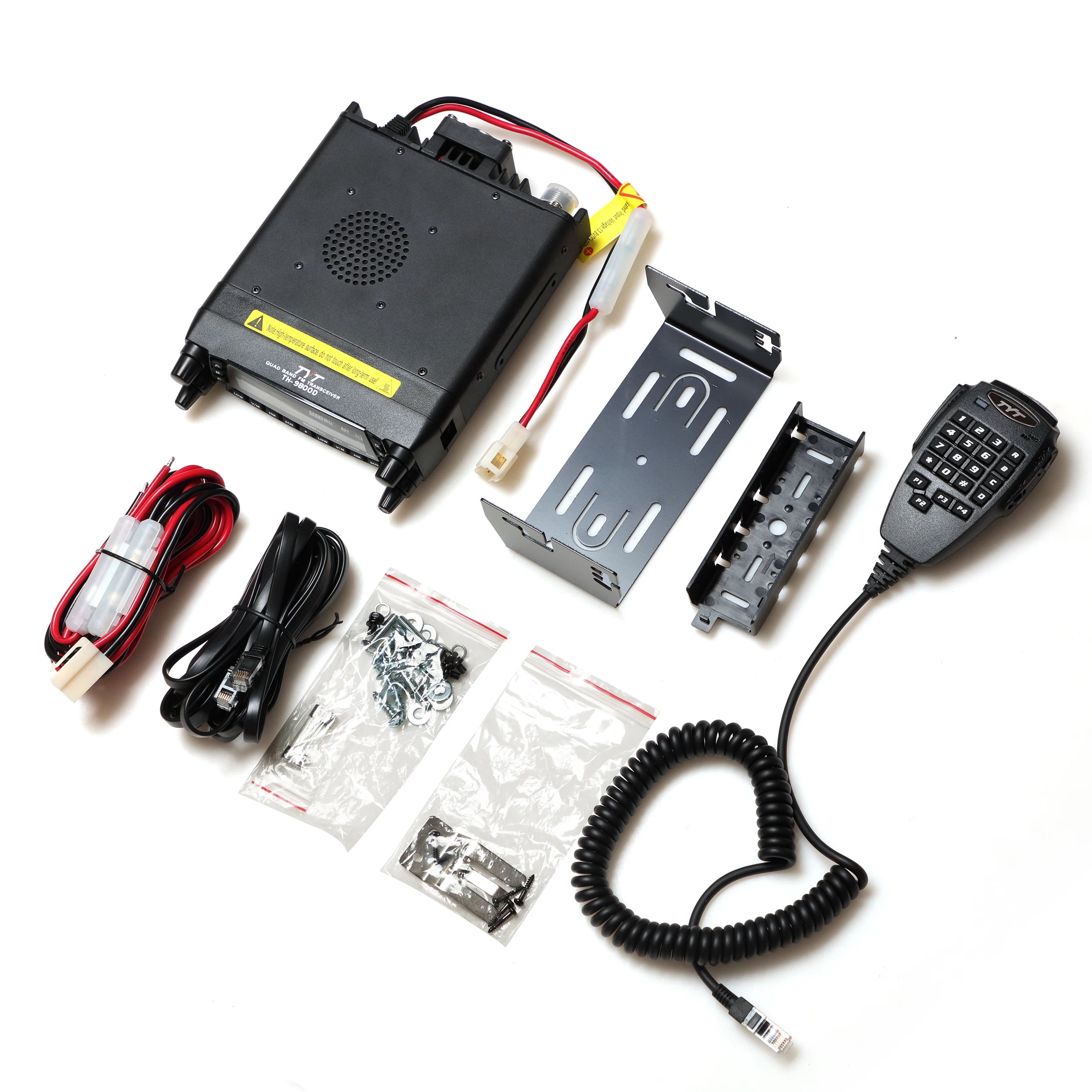 TYT TH-9800 PLUS + Accessories Mobile Radio 50w Quad Band Transceiver TH9800 Walkie Talkie Car Truck Radio Repeater Scrambler 6