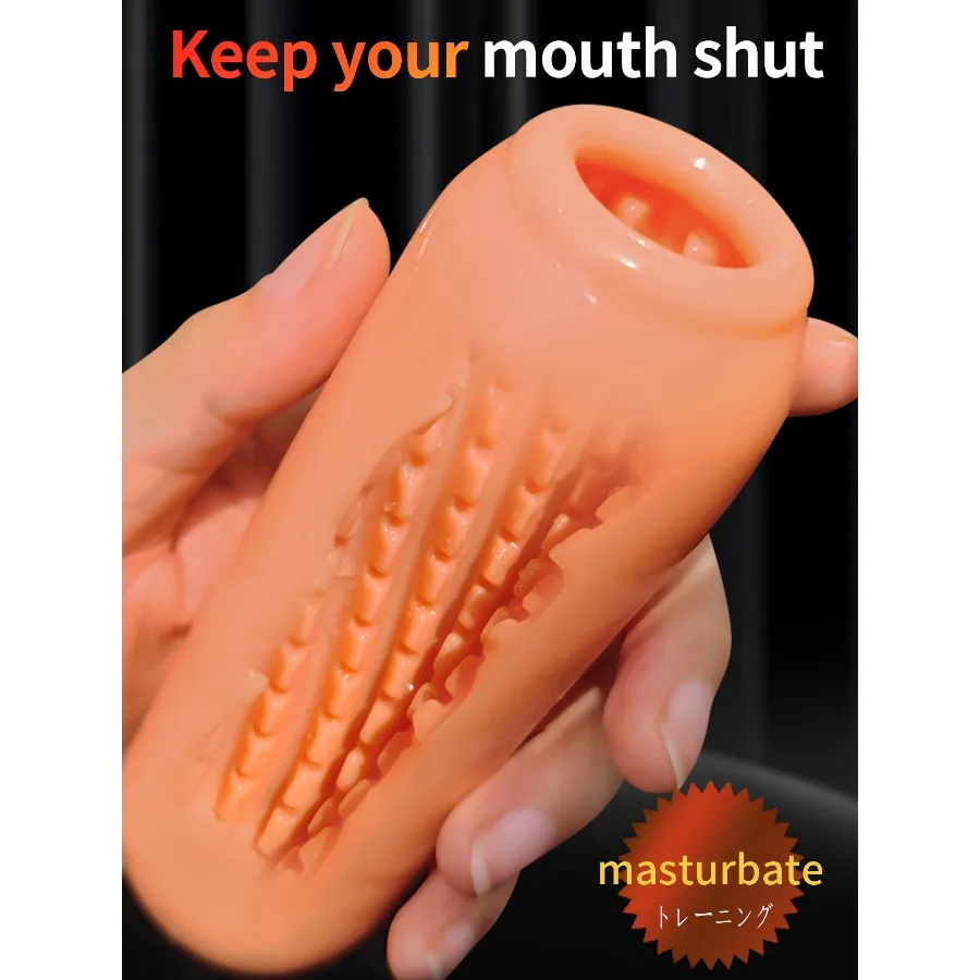 Male Masturbator Cup Portable Soft TPE Vacuum Pussy Sex Toys for Men Penis Trainer Massage 18+