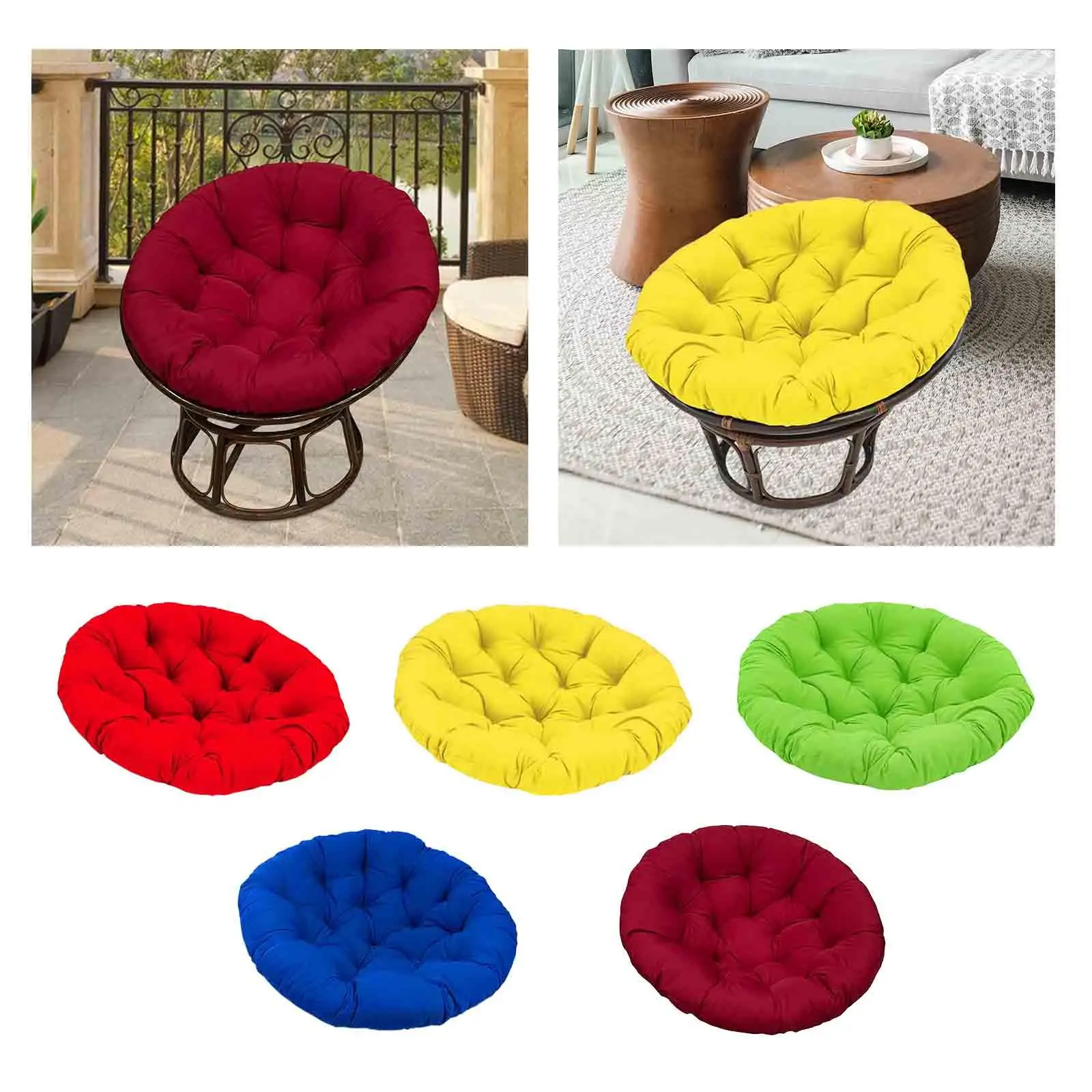 Hanging Chair Cushion Papasan Chair Cushion Soft 50cm Durable Seat Cushion Pillow for Office Patio Garden Kitchen Indoor Outdoor