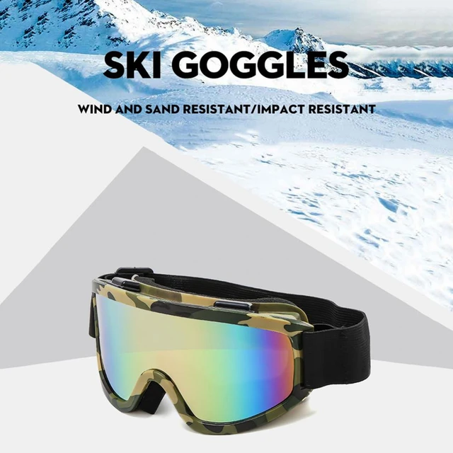 Winter Outdoor Ski Goggles Double Layers Lens Anti-fog Snow