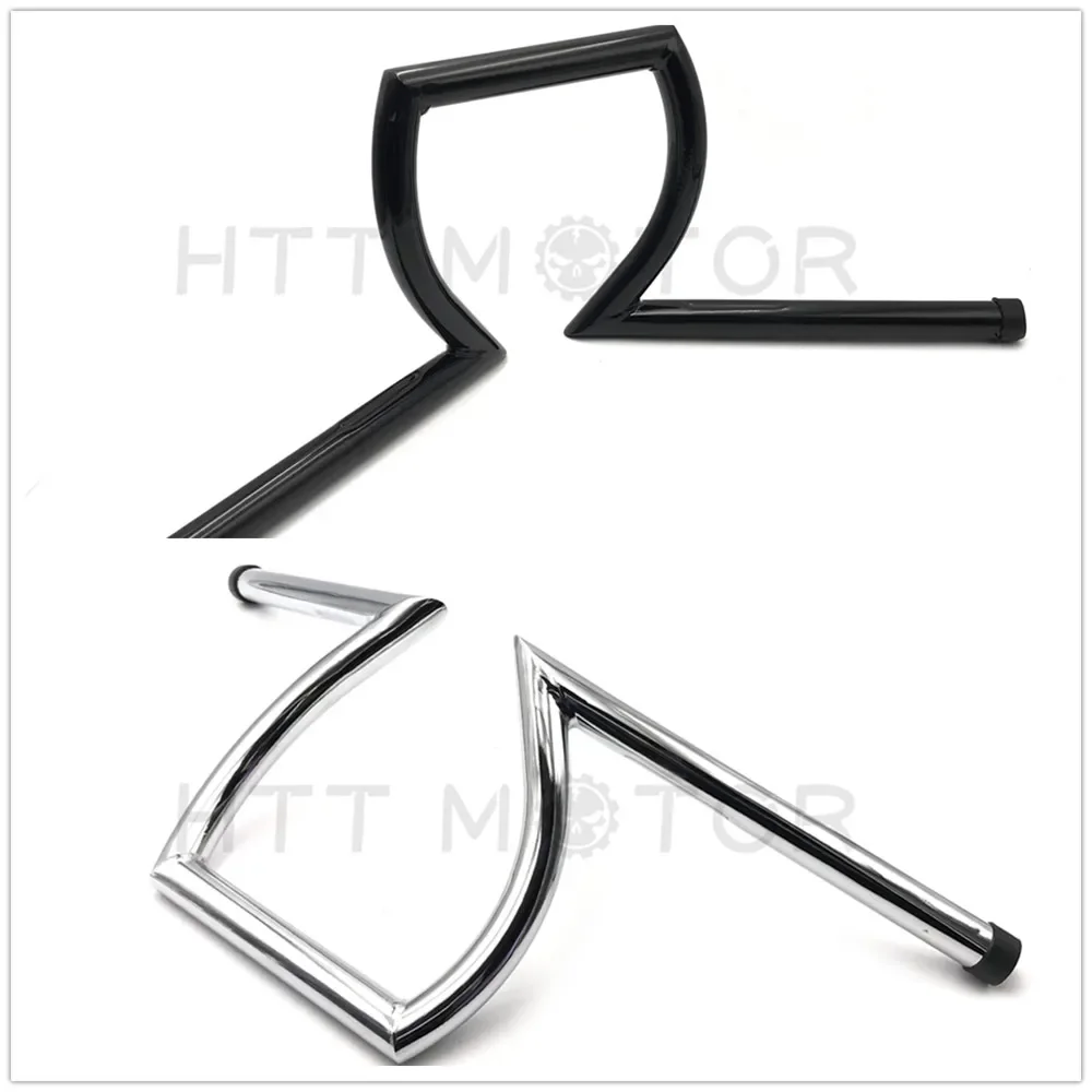1 "Drag Manubrio Z Bar Per Harley Davidson Chopper Bobbe Sportster Xl 1200 883 Ricambi Moto Aftermarket Personalizzati Nero