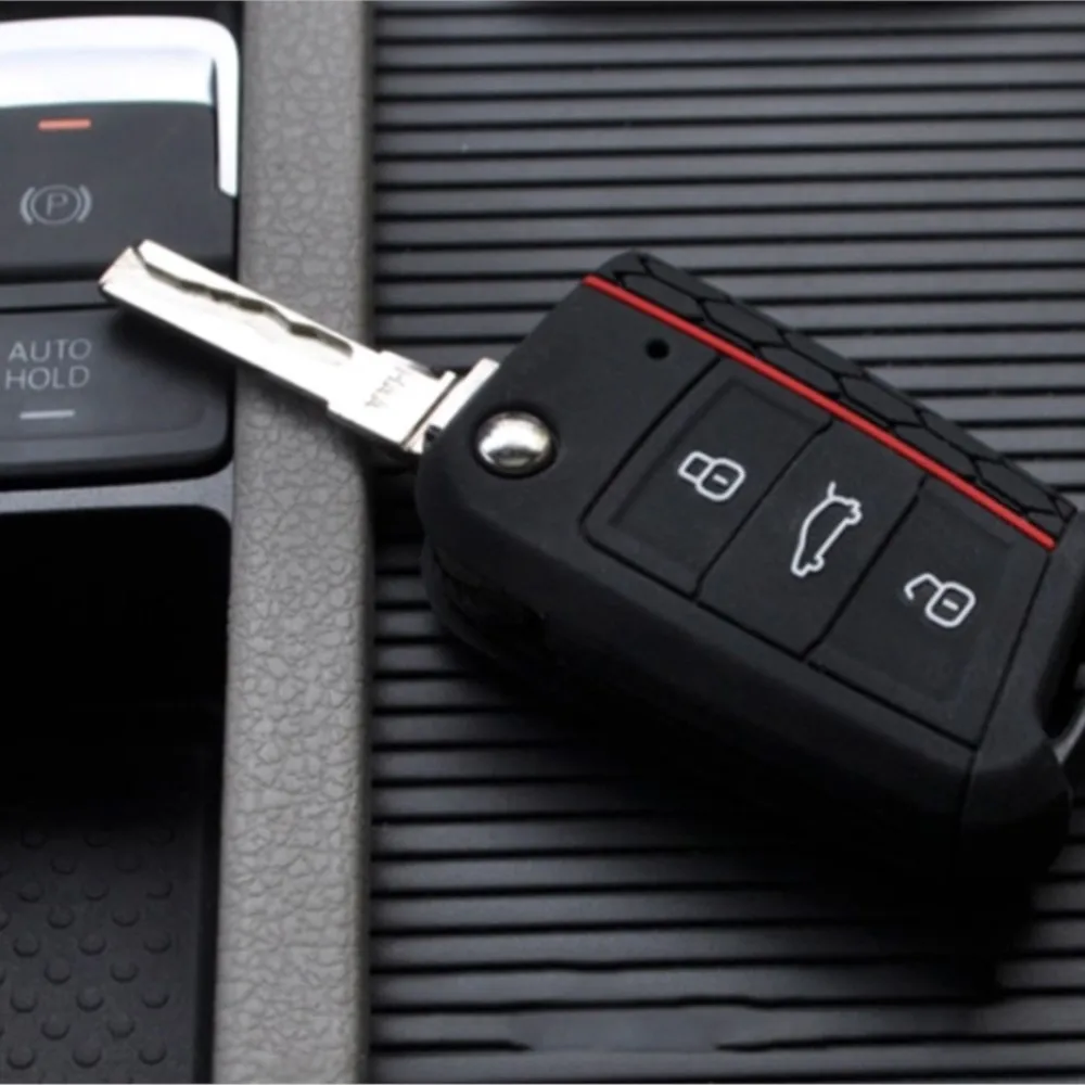 1ps Car Key Case Cover Remote 3 Buttons for Volkswagen VW Golf 7 mk7 Skoda Octavia A7 New Polo