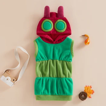 Baby Boy Girl Holloween Costume Cute Hungry Caterpillar Costume Infant Toddler Kids Cosplay Outfits Baby Winter Autumn Clothings 1