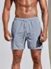 Funny 3D Stripe Print Male Shorts Summer Beach Vacation Swimming Shorts Fashion Drawstring With Pockets Gym Shorts Casual Shorts 1
