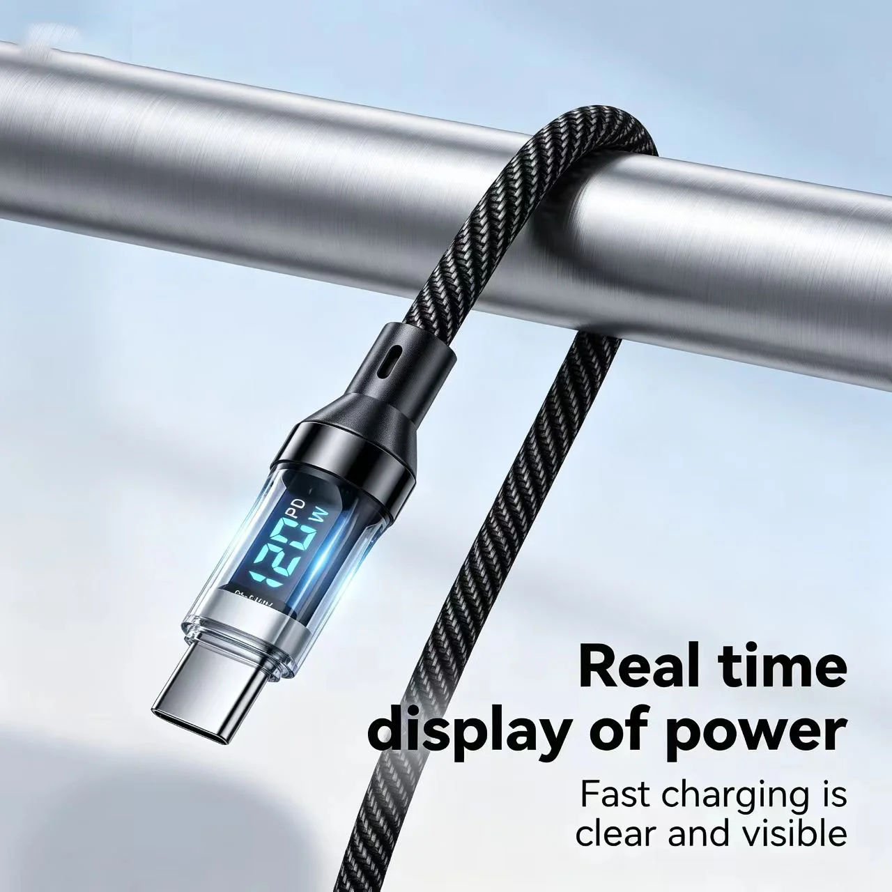 รูปสินค้า สายชาร์จ USB-C 120W ชาร์จเร็ว ใช้ได้กับหลายแบรนด์