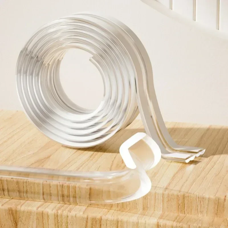 Children's Transparent Anti-collision Strip PVC Transparent Soft Baby Table Edge Wall Corner Glass Coffee Table Edge Protective