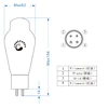 PSVANE HIFI 2A3C Electronic Tube Replaces Shuguang Linlai 2A3 Vacuum Tube Original Precision Pairing 6