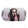 Demon Slayer Pencil Case Kimetsu No Yaiba Pencilcases Large School Pencil Bags Nezuko Inosuke Shinobu Girl Stationery Supplies 5