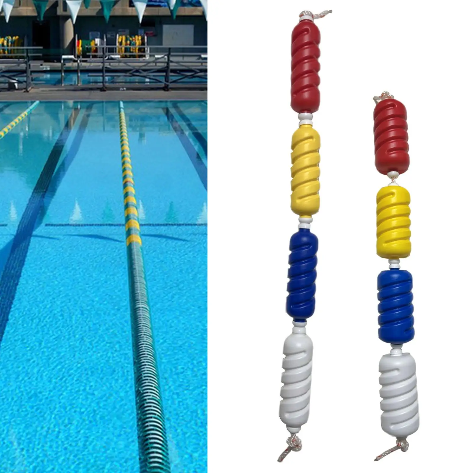 Pool Divider Rope Pool Break Waves Rope 400cm Length Sturdy Pool Lane Divider for Wading Sport Outdoor Indoor Pool Water Sports
