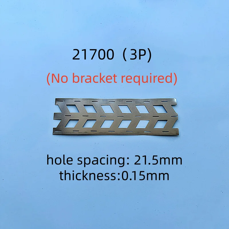 21700 배터리 홀 간격 21.5mm 연결판 스탬프 가공 SPCC 니켈 도금 1미터 병렬 연결 브래킷 없음 니켈 스트립