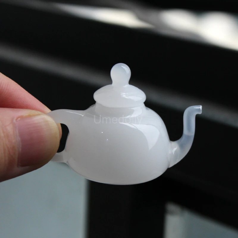 1/6 Scale Glass Mini Teapot Cup for Doll Pretend Play Miniature Dollhouse Kithcen Toy Accessories