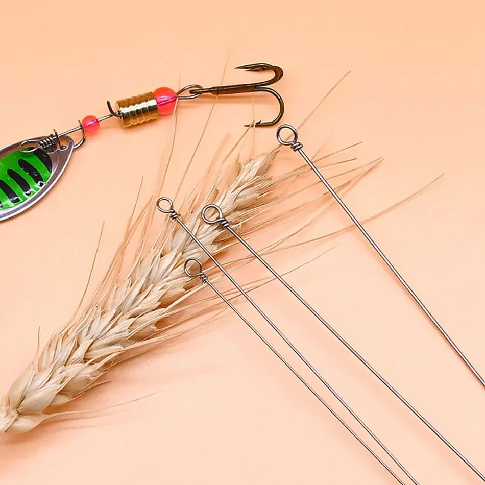 30-teiliges Edelstahl-Draht-Angelspinner-Schaft, geschlungenes Köderherstellungsset für Süßwasserbarsch, Forelle, Zander, Lachs – Angelgeräte – Detail 6