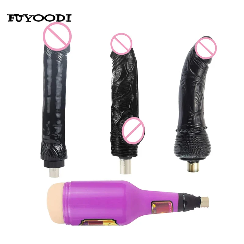 Black Realistic Dildos Masturbation Cup Sex Products for Women Men Traditional 3XLR Sex Machine Attachments