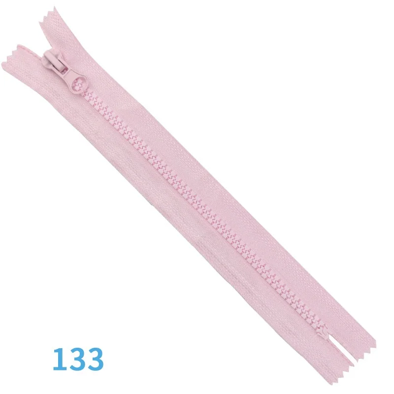 Resin Zipper Single Closed End for Sewing and DIY Projects (2-Pack)