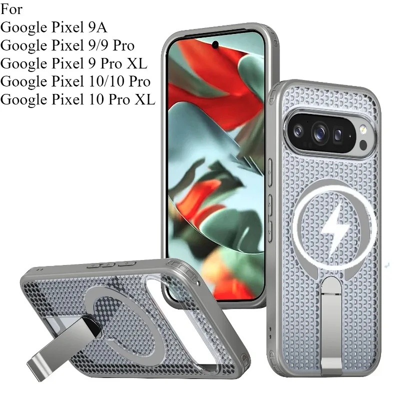 Transparent Heat Dissipation Magnetic Phone Case with PC Board Bracket