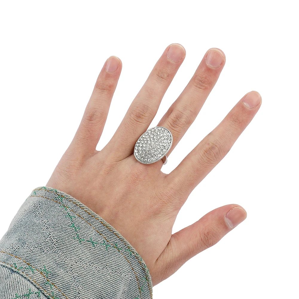 Twilight Saga-Bague de fiançailles plaquée argent avec biscuits