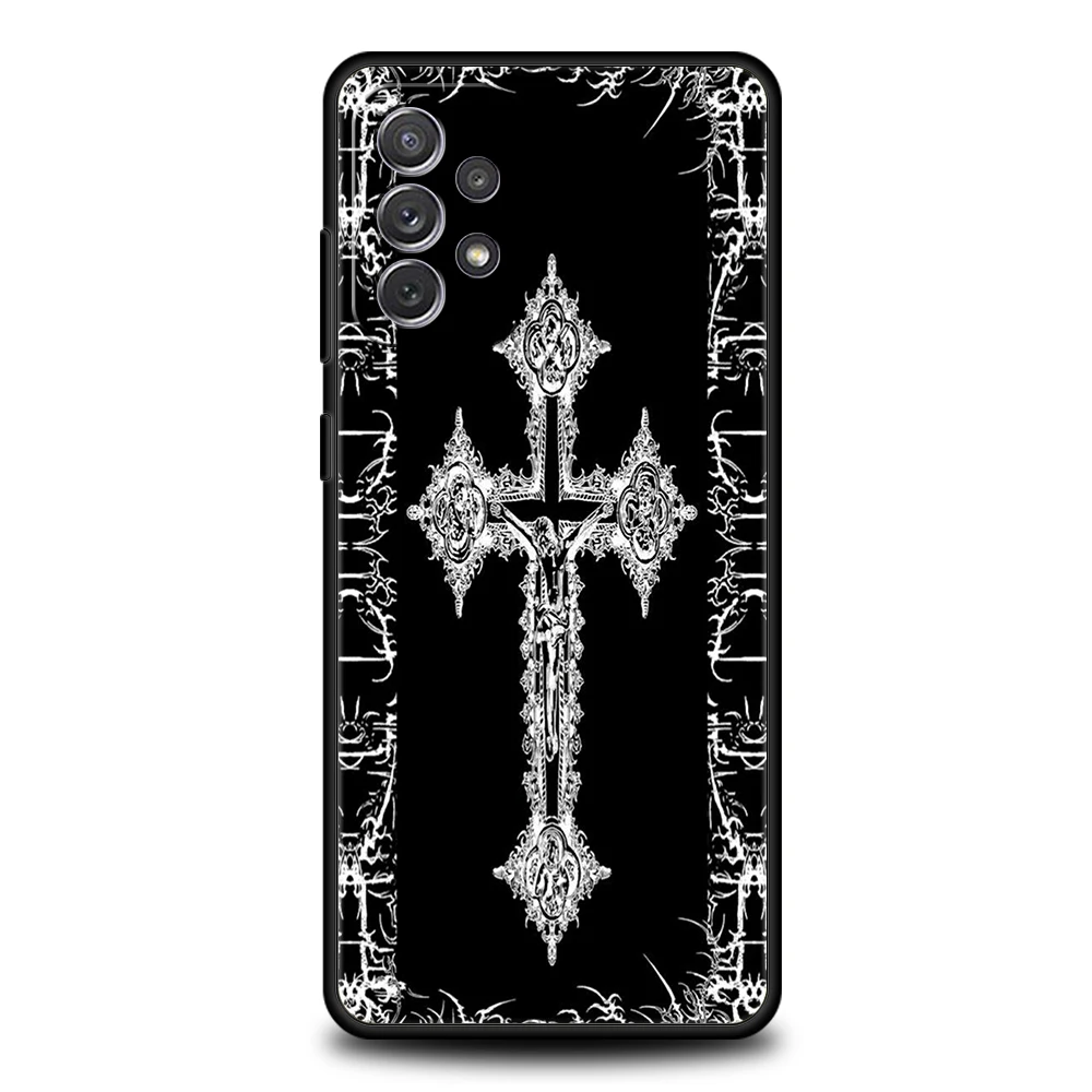 Cyber Sigil Cross Line Soft TPU Phone Case