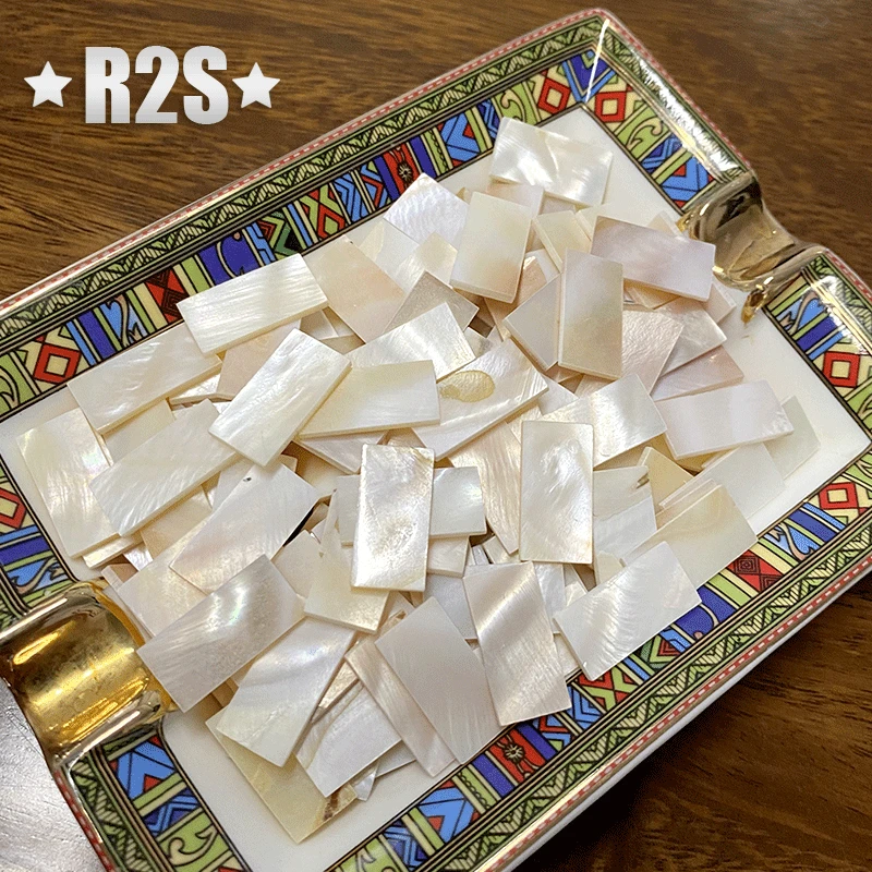 Rectangle Fanshape Mother of Pearl Mosaic Tile Pure White for Crafts DIY Decoration 50pcs mother pearl mosaic tiles,diy mosaic supplies