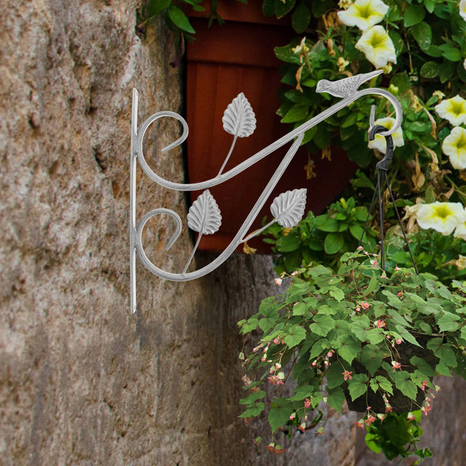 Retro Iron Vintage Plant Hangers Wall Mounted Shepherd Hooks for Outdoor Birdcage Flower Pot Bracket Garden Decorative Iron Wall