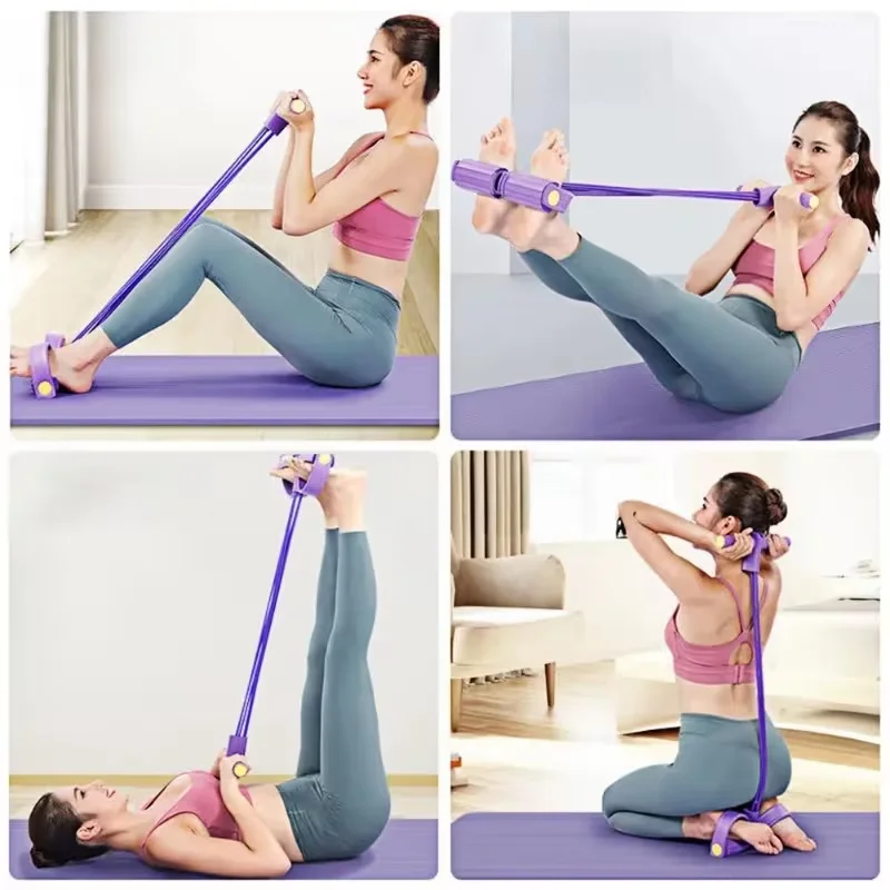 Bauchmuskeltrainer Mit Vier Bändern Für Effektives Bauchtraining_voghion.com