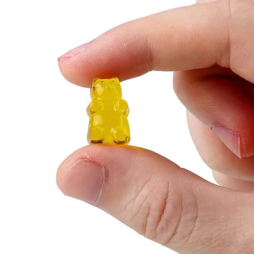 Candy Mold BPA Free Nonstick Food Grade 53 Cavities Silicone Gummy Mold Microwave Safe Teddy Bear Candy With Dropper