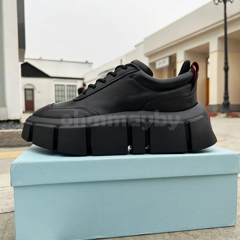 

Women Sneakers Spring Autumn 2023 New Quality Calfskin Upper Unisex Lace-Up Flat Shoes Fashion Temperament Leisure Shoes