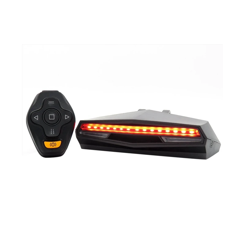 

Mountain Bike Wireless Remote Control Tail Light With Turn Signal Rechargeable Super Bright Safety Warning Tail Light