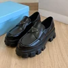 2025 Loafers Women Genuine Cow Leather Round Toe Metal Design Thick Sole Slip-On Uniform Dress Shoes Handmade size 34-41 1