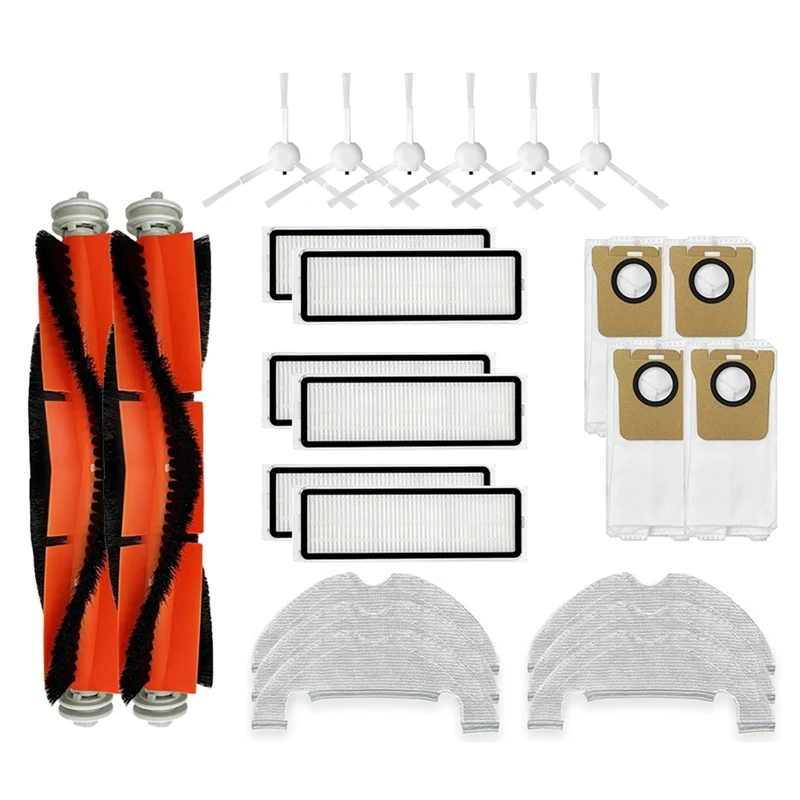 

Для робота-пылесоса Xiaomi Mi 2 Ultra STYTJ05ZHM, основная боковая щетка, Hepa фильтр, Швабра, пылесборник, набор аксессуаров