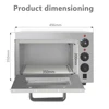 XEOLEO 13' Electric Pizza Oven Baker Oven Single Layer Stainless Steel Baking Machine Commercial Professional baking oven 2