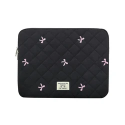 Chic Bow Graphic Laptop & Tablet Soft Sleeve Case - 9.7-11 inch (Black)