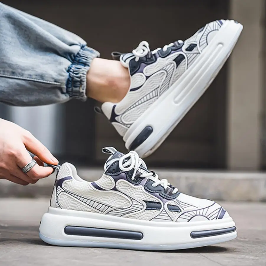 

Trendy Sports Shoes For Men Running Shoe Breathable Footwear Non-Slip Comfortable Trainers Men Casual Sneaker Tenis Para Hombre