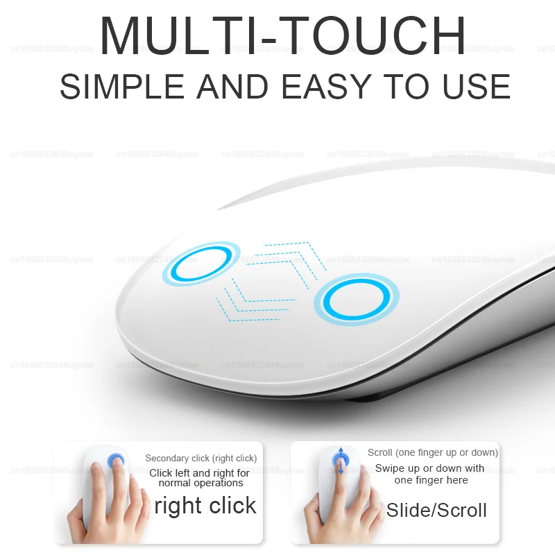 Original For APPLE Magic Mouse Bluetooth 5.0 Wireless For Macbook Pro Air Mini Laptop Tablet PC iPad Multi-Touch Surface Mouse