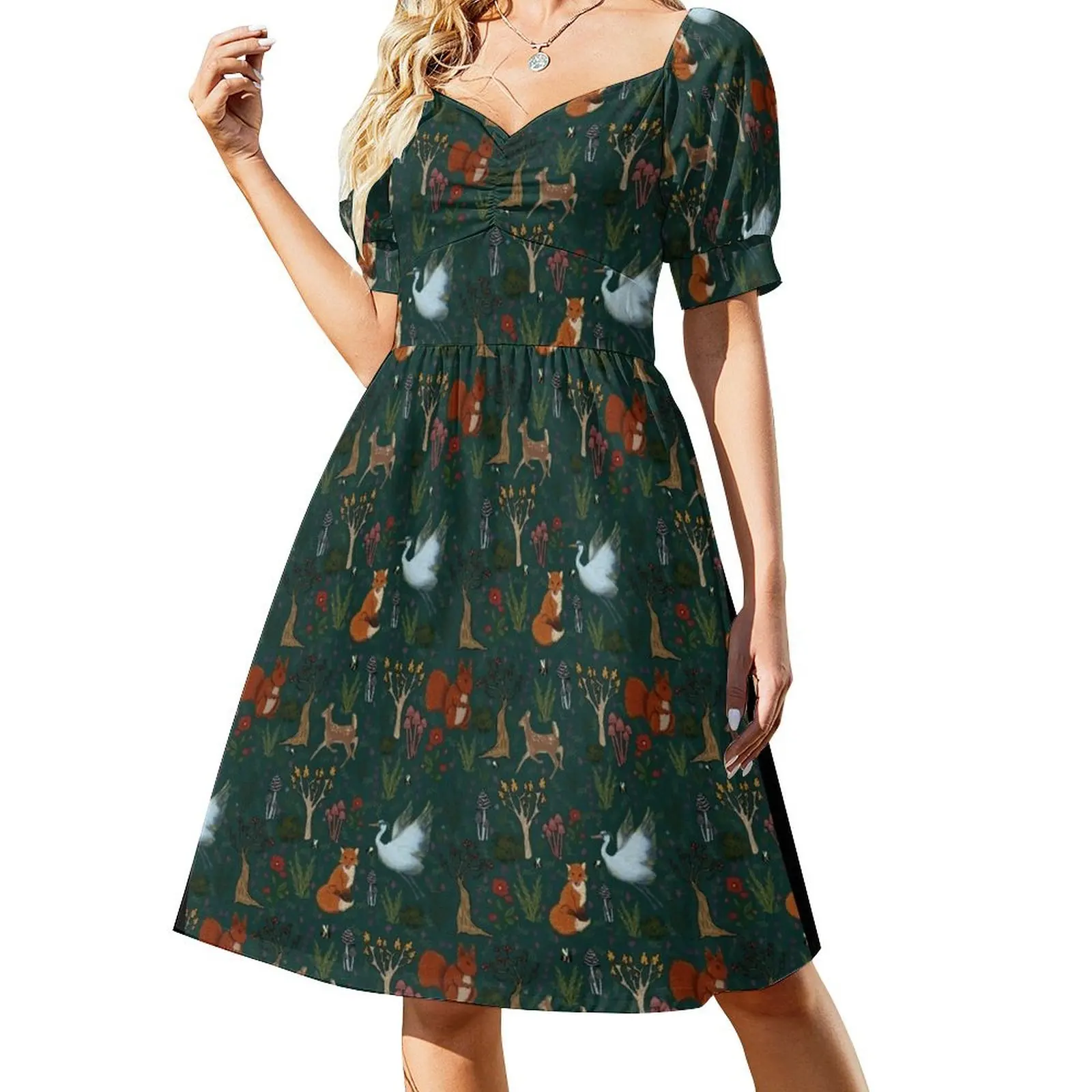 

Woodland Whimsy Sleeveless Dress summer dress womens 2024 Evening gown