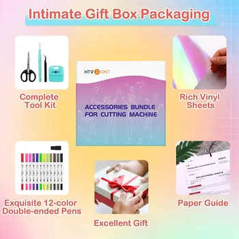 HTVRONT 58pcs Tools and Accessories Bundle Cricut Kit 5