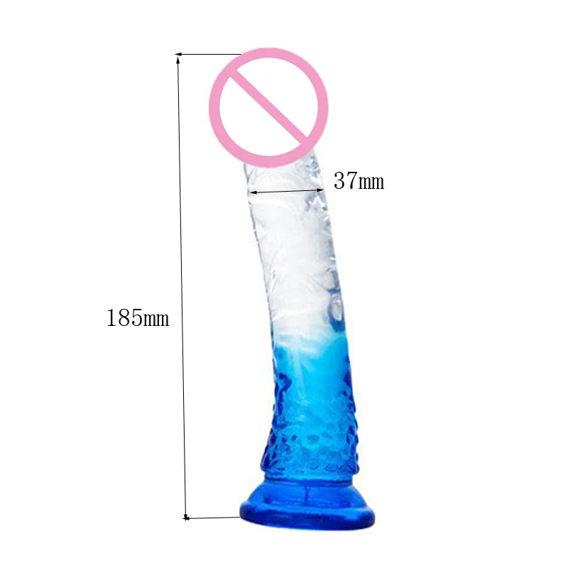 Color Jelly Dildo With Strong Suction Cup Sex Toys for Adult Women Massage Penis Anal Vagina G-spot Stimulate Masturbator