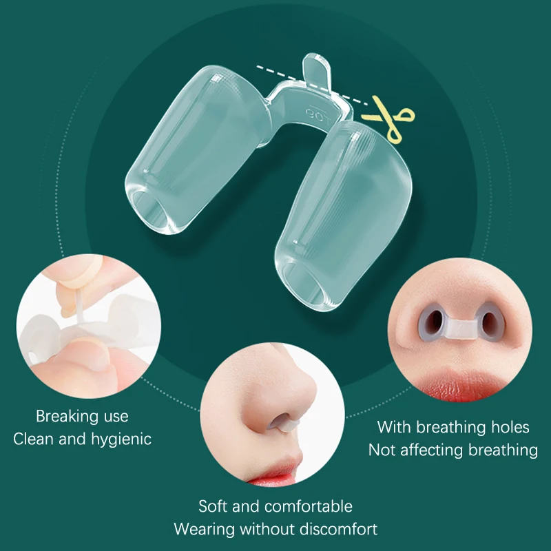 Rhinoplasty Nostril Support Postoperative Silicone Shaping Mold Crooked Nose Correction Fixator Nasal Wing Beauty Noseclip 1pc nose clip,nose shaper,nostril opener dilators