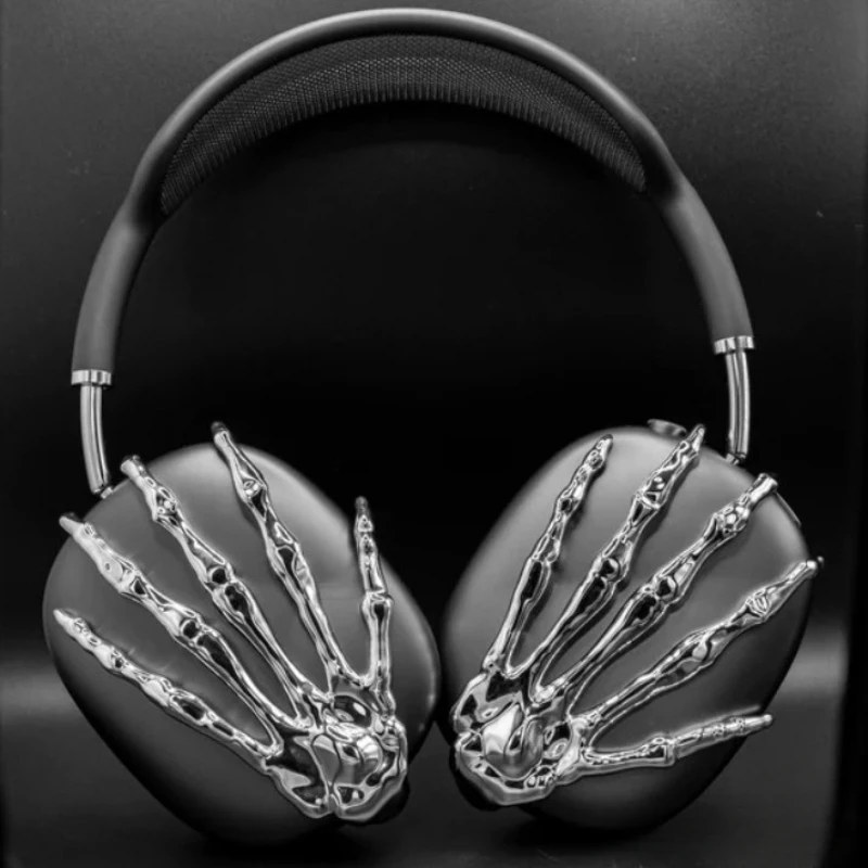 【美品】Apple AirPods Max ＋骨アクセサリー Airpods-保護スリーブケース,ゴシック,美的,ボーンクロー