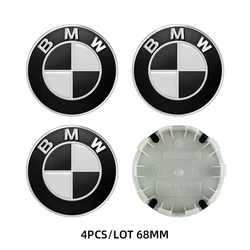 Premium Car Badge & Sticker Set - Front Hood, Trunk, Wheel, & Steering Wheel Emblems (Black Wheel cover 4p)