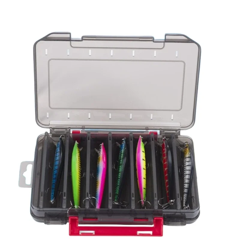

FOCARP Double Sided 14 Compartments Portable Waterproof Fishing Box Storage Fishing Lure Bait Tool Case Place Fishing Accessorie