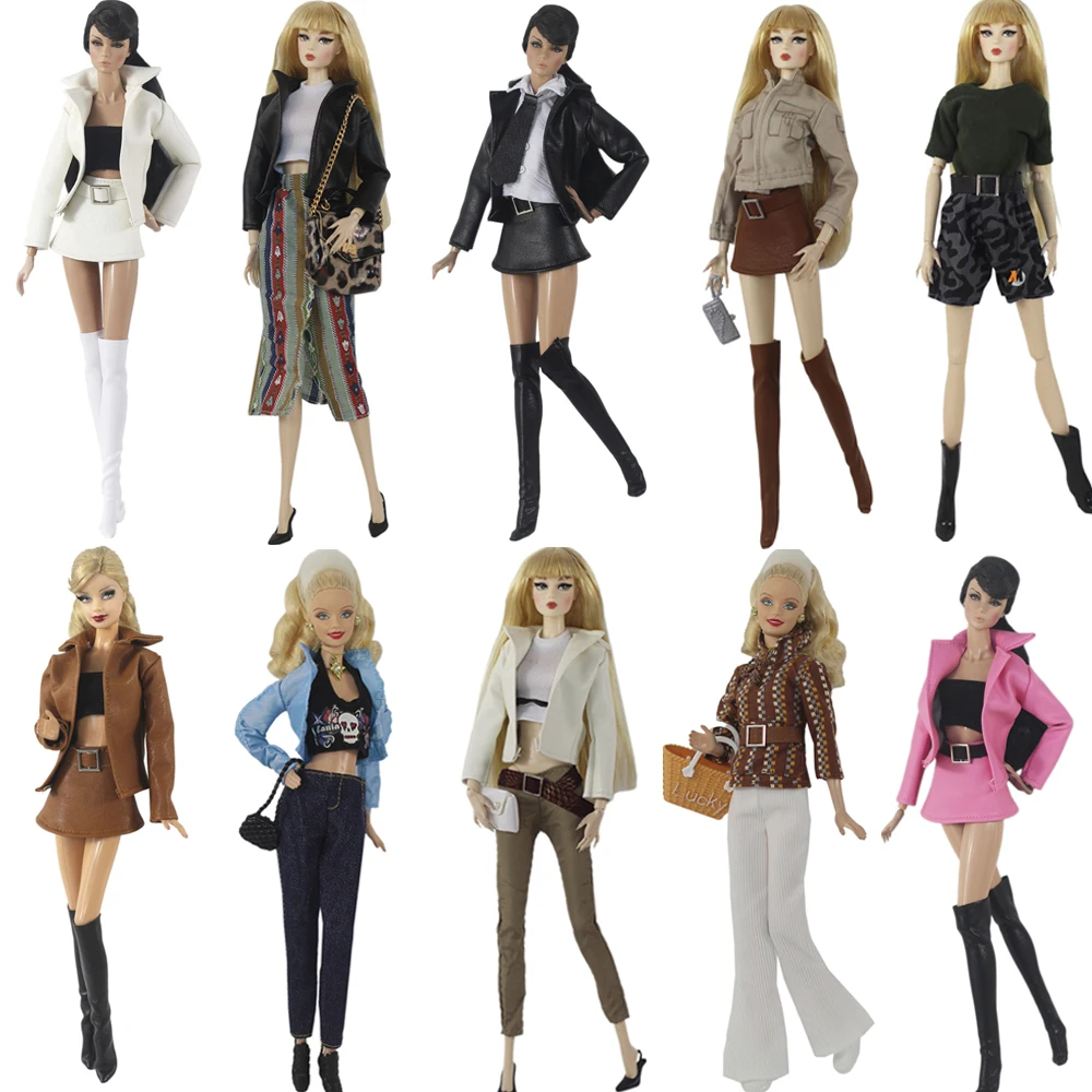 NK 1 Set Fashion Outfit Winter Jacket Modern Dress Casual Coat For 1/6 Doll Accessories Clothes for Barbie Doll Dollhouse JJ