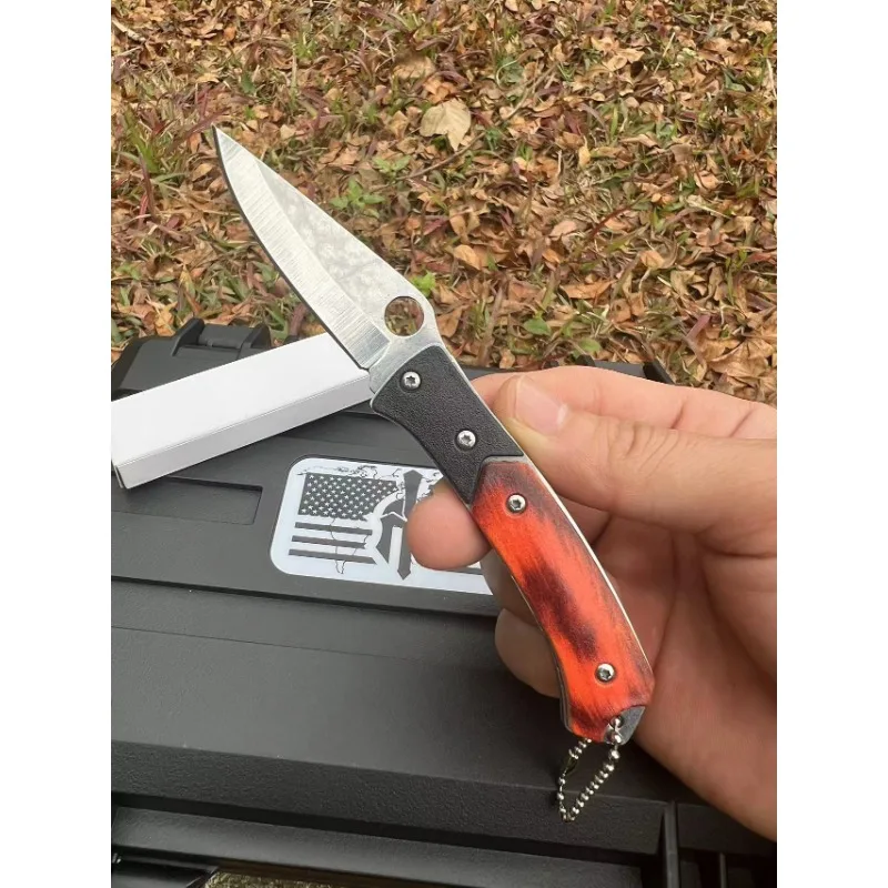 

Manufacturer's stock folding knife, stainless steel outdoor knife, multifunctional mini knife, portable keychain, fruit knife