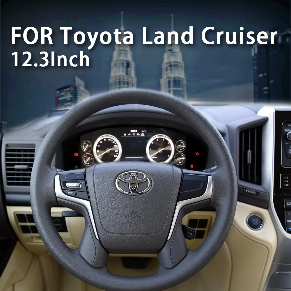 

12.3 inch Instrument Panel For Toyota Land Cruiser 2016-2019 Linux Instrument Dashboard LCD Digital Instrument Cluster