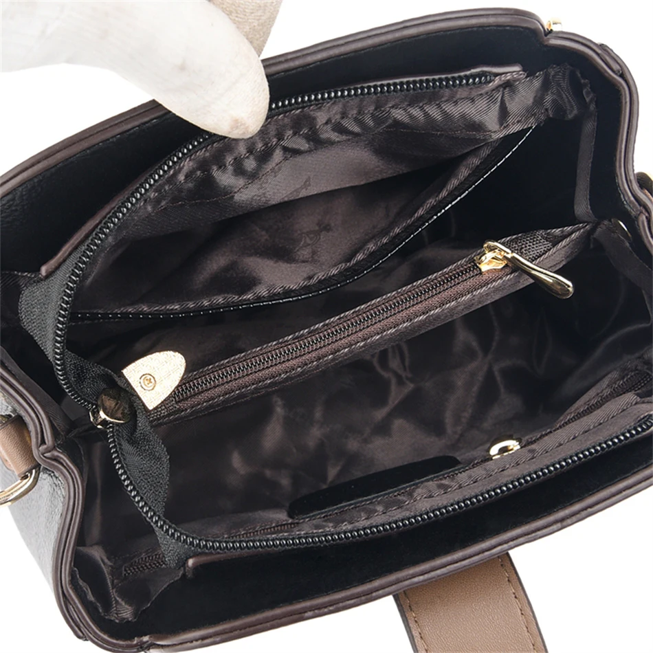 High Quality Leather Handbag Purse Women Bag Trend Luxury Designer Shoulder Crossbody Sac Ladies Branded Messenger Small Tote